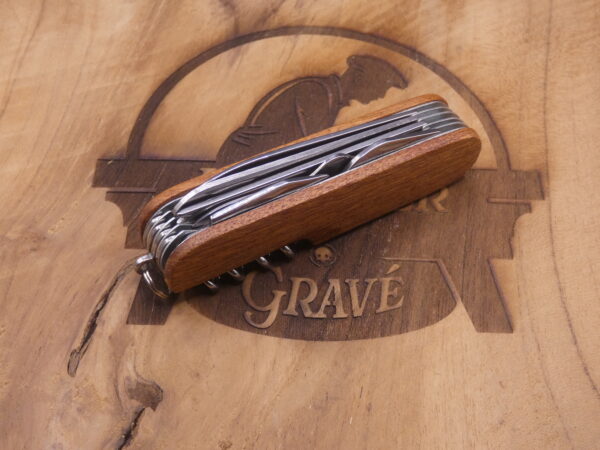 Couteau multifonctions bois de shabli – 9 cm