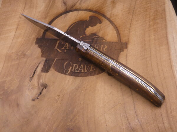 Laguiole Le Rustique 12 cm - Bois d'acacia