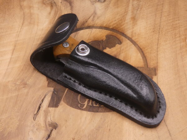 Étui cuir noir 10,5 cm