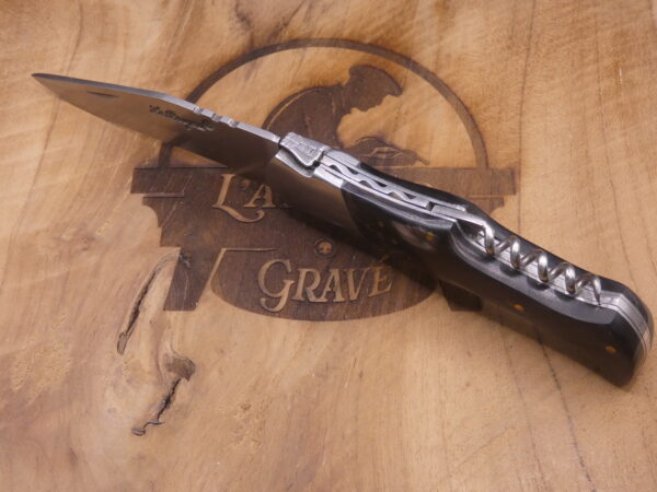 Laguiole Le Bougna Tire-Bouchon Corne Noire 11,5 cm