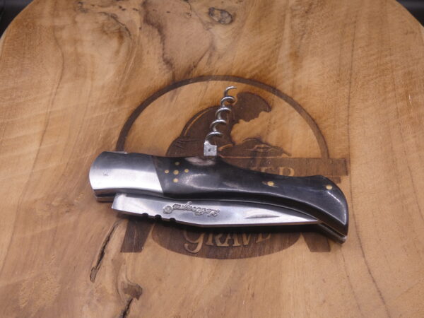 Laguiole Le Bougna Tire-Bouchon Corne Noire 11,5 cm