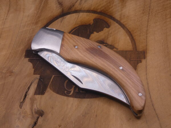 Couteau pliant Laguiole – Manche en bois de teck, lame acier 9,5 cm