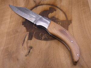 Couteau pliant Laguiole – Manche en bois de teck, lame acier 9,5 cm